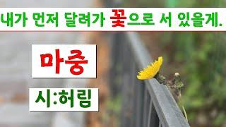 [시낭송] 마중ㅣ시:허림#사랑ㅣ그리움ㅣ기다림 (낭송:봉경미/음악:손방원팬플룻)