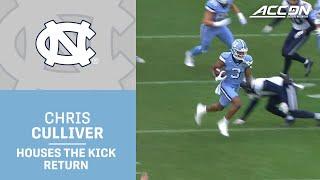 UNC's Chris Culliver Houses A Kickoff Return