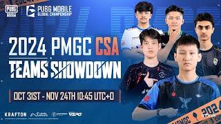 2024 PMGC TEAM SHOWDOWN - CSA | PUBG MOBILE ESPORTS