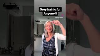 Grey hair is for…. Everyone! #greyhair #goinggrey #hair