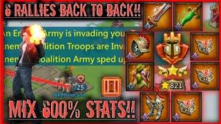 lords mobile : 1900% TITAN COUNTERS! 6 RALLIES BACK TO BACK! 122M TROOPS! THE GAME IS INSANE!!