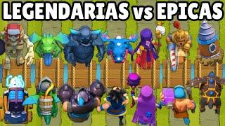 LEGENDARIAS VS EPICAS | CUAL ES MEJOR CALIDAD? | OLIMPIADAS de CLASH ROYALE