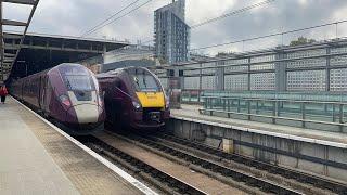 Class 810 (001) at St Pancras doing a pantograph test 15/10/24