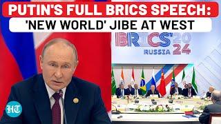 Putin's Full BRICS Speech: Big Jibe At West With 'New World' Comment Amid Israel, Ukraine Wars