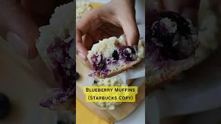 Starbucks Copycats: These Are The Best Blueberry Muffins #shorts #asmr #blueberrymuffins