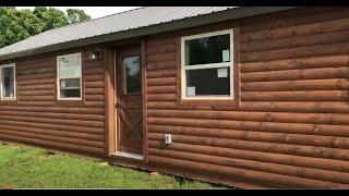 14' x 48' Amish Made Cabins & Kits | Deer Run Cabins - Whitetail (Kitchen)