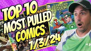 Top 10 Most Pulled Comic Books 7/3/24 This Comic Book Remains On Top!!