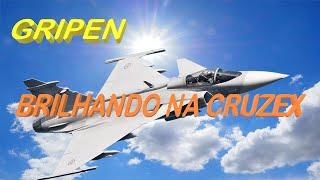 GRIPEN BRILHANDO E DANDO TRABALHO PARA OS F-15