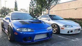 I TOOK MY TURBO ECLIPSE TO A MITSUBISHI CAR MEET!!