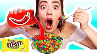 WEIRD FOOD COMBINATIONS CHALLENGE | Eating Funky & Gross Impossible Foods by Ideas 4 Fun Challenge