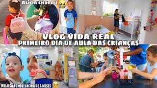 vlog primeiro dia de aula das crianças 