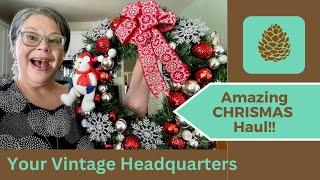 Fabulous Christmas Vintage & Antiques!! Thrift Store  - Garage Sale  - Flea Market Finds!