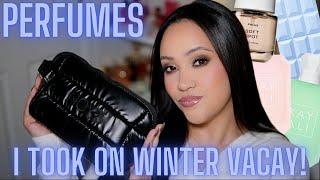 PERFUMES I TOOK WITH ME FOR WINTER VACATION IN MIAMI 🩵 PERFUME DIARIES!   | AMY GLAM ️