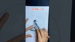 #drawing#小鸟 #创意 #风景 #零基础学画画 #简笔画 #learn #画画 Learn to draw on zero basis