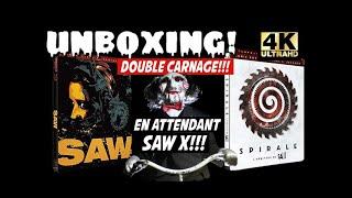 SAW & SPIRALE  DOUBLE CARNAGE!!! EN ATTENDANT SAW X! STEELBOOKS 4K UHD /BLU-RAY COLLECTION UNBOXING