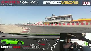 speed vegas Lamborghini huracan Evo 5 laps Almost crash last lap