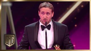 (2/2) Subtitled: #GoslingGate: Fake Ryan Gosling Prank | Goldene Kamera 2017 | Circus HalliGalli