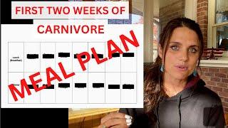 carnivore diet meal plan (first 2 weeks, watch full video)