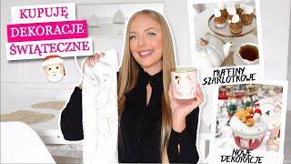 KUPUJĘ DEKORACJE ŚWIĄTECZNE  MUFFINY JABŁKOWE w 15 min  PRZEGLĄD NOWOŚCI  HAUL H&M MIERZYMY |VLOG