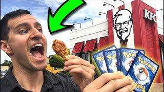 KFC CHICKEN and POKEMON CARDS! DREAM COME TRUE! - SECRET RARE Energy Where You At?! Episode 11