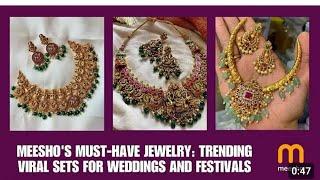  most trending and viral jewellery in meesho most demand pieces #meesho # trending #myjewellery