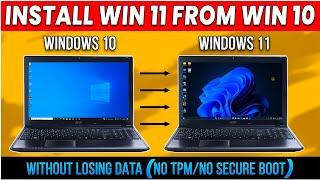 How to Upgrade From Windows 10 to Windows 11 Without Losing Data 2024 (Offline Upgrade)For Free