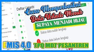 CARA MELENGKAPI DATA USTADZ PADA EMIS PD PONTREN 4.0