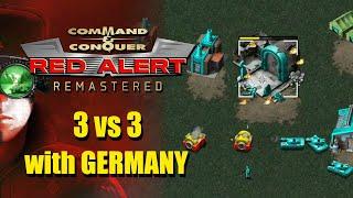 3v3 with Germany: Command and Conquer Red Alert Remastered Online Multiplayer