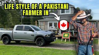 A Day with a Pakistani Desi Farmer in Canada | Cabin House Tour & Farm Life |