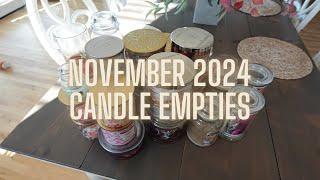 November 2024 Candle Empties