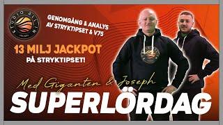 13 miljoner jackpot på Stryktipset | Superlördag LIVE