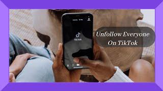 HOW TO UNFOLLOW EVERYONE ON TIK TOK FAST | AUTO CLICKER | #tiktok