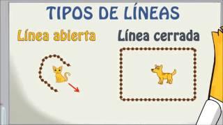 www.matecitos.com: 1º Primaria: Tipos de líneas. Líneas rectas y curvas, abiertas y cerradas