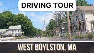 Scenic Back Roads of Central Massachusetts - West Boylston, MA - Driving Tour on Route 140