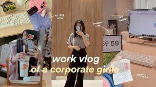 work vlog | corporate girlie salary, busy 9-5 office life, celebrating valentines’s day weyatoons