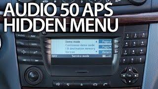 How to enter hidden menu in Mercedes Audio 50 APS (engineering mode) W211 E-Class