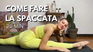 COME FARE LA SPACCATA SAGITTALE || TUTORIAL (elastico facoltativo)