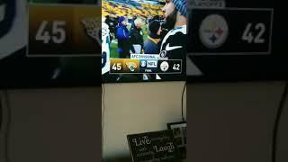 Steelers fan gets mad after loss to the Jaguars