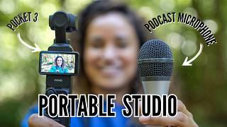 Using the DJI Osmo Pocket 3 Creator Combo + Podcast Microphone