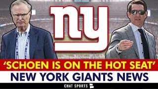  Joe Schoen Is On The Hot Seat per New York Giants Insider | Giants News