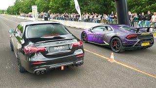 Mercedes E63S AMG BRABUS 800 vs. Lamborghini Huracan Performante!