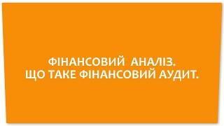 ФІНАНСОВИЙ АНАЛІЗ. ЩО ТАКЕ ФІНАНСОВИЙ АУДИТ.