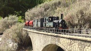 French GARDEN TRAIN Jardin des Trains Ardèchois 2016