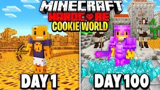 I Survived 100 Days in a COOKIE ONLY WORLD in Hardcore Minecraft