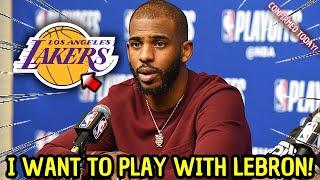 URGENT! SEE WHAT PAUL SAID ABOUT PLAYING IN THE LAKERS! NOBODY EXPECTED! LAKER NEWS!