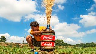 World's Best Coca Cola and Mentos Experiment