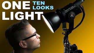 ONE light, TEN different ways to light YouTube videos | Aputure 120d II