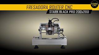 Fresadora CNC Stark Black Pro 200x200 - Gravação em acrílico