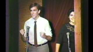 COMEDY DUO!!! Wenzel Jones and Brenda Petrakos at the Natural Fudge Cafe 1985