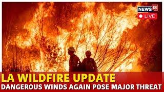 LIVE | Los Angeles Fire | Hurricane Santa Ana Winds Pose Major Threat To California Fires | N18G